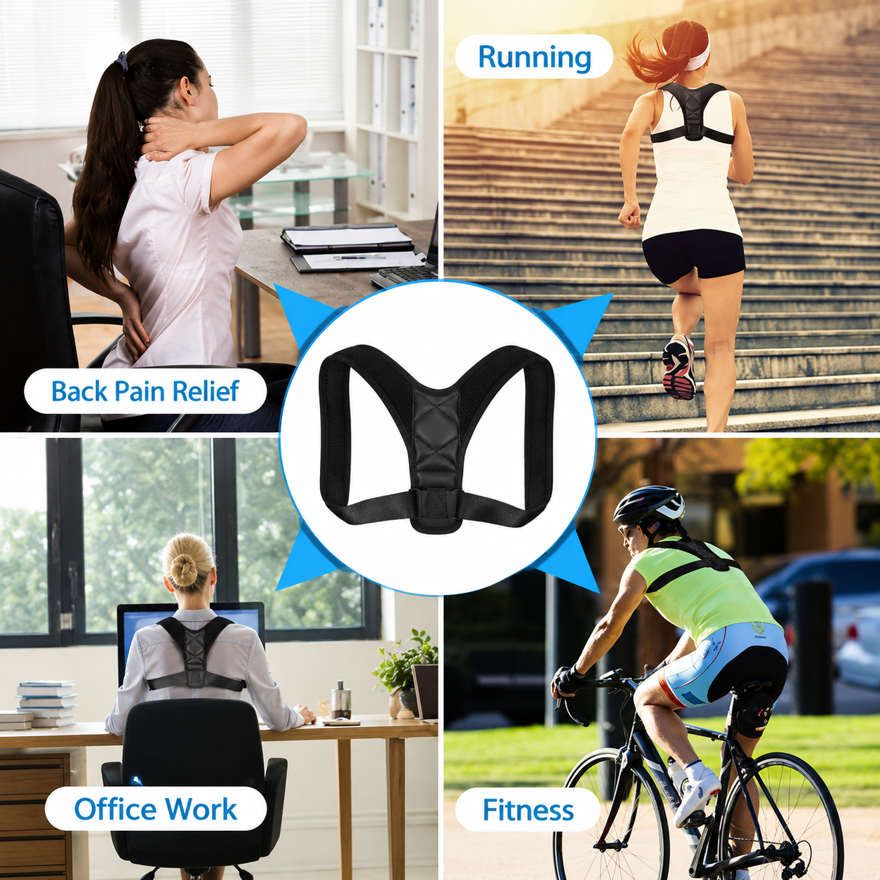 Adjustable Posture Corrector Upper Back Shoulder Posture Belt